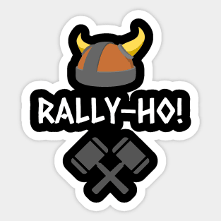 Rally Ho, FFIX Edition (White Text) Sticker